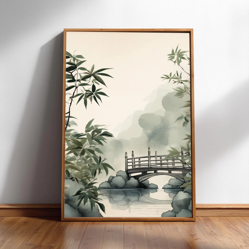 Japandi Wall Art Minimal Botan - Japanese Minimalist Lifestyle avis et prix