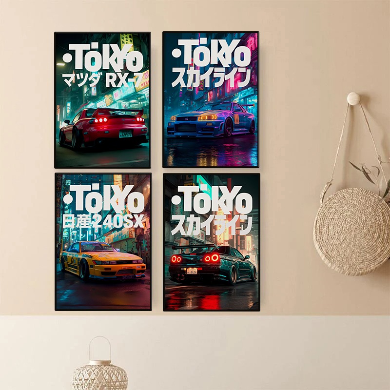 Affiche de voiture Vintage Tok - Japanese Tokyo Lifestyle avis et prix
