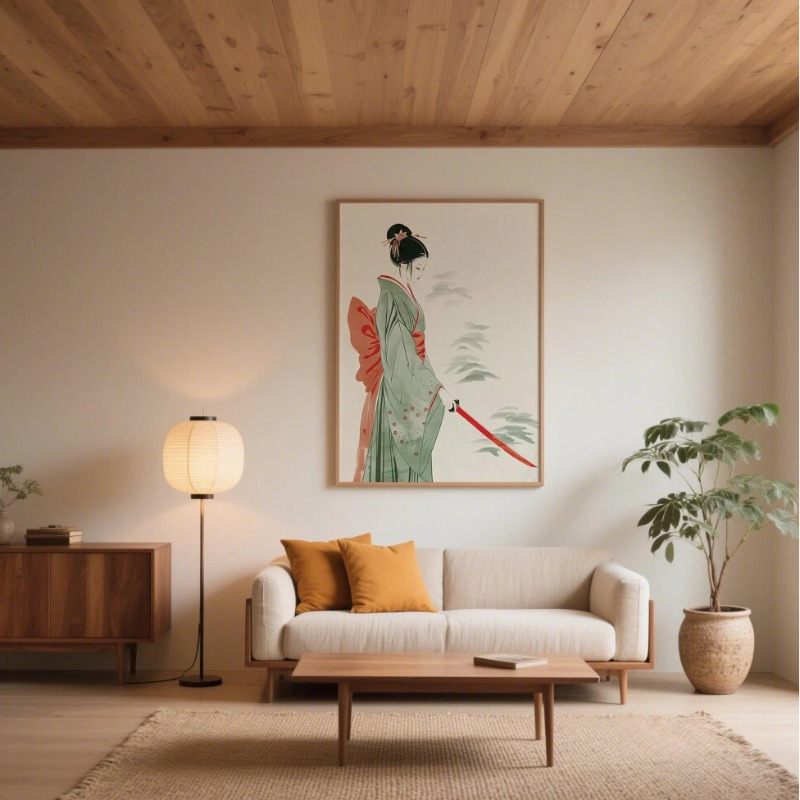 Monte Fuji & Crane japonais im - Japanese Minimalist Lifestyle avis et prix