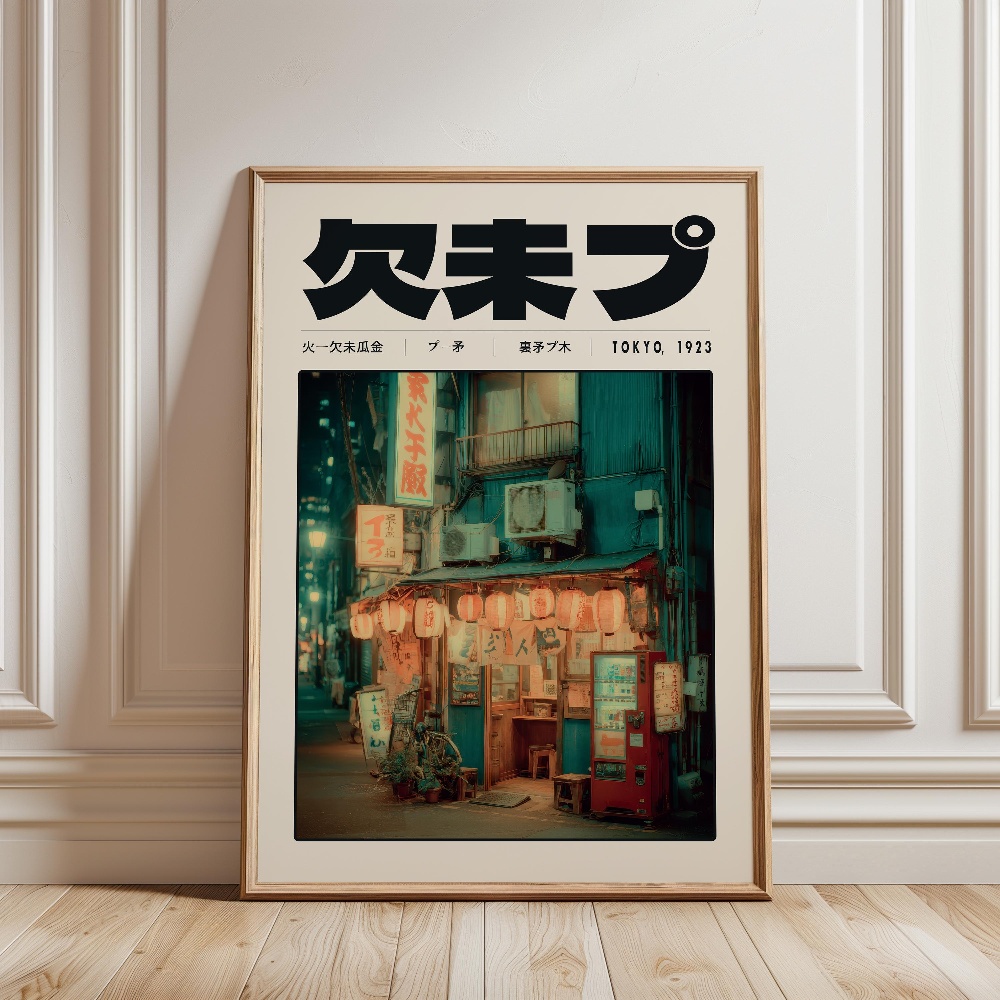 Affiche rétro japonaise Vaporw - Japanese Tokyo Lifestyle avis et prix