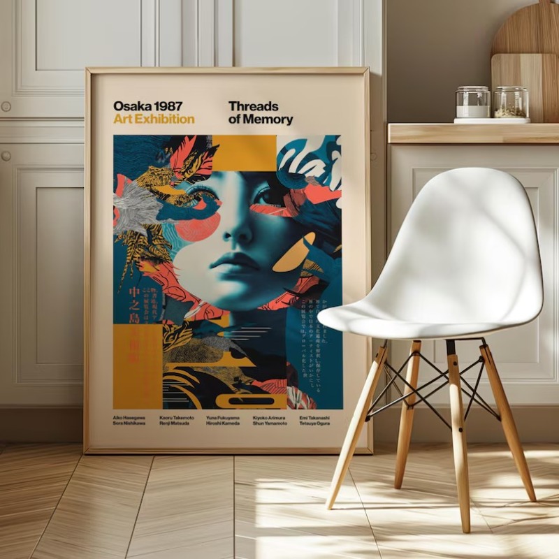 Affiche d'exposition rétro pop - Japanese Tokyo Lifestyle avis et prix